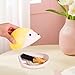 Qianly Desktop Storage Box Organizer Box Adorable Hedgehog Drawer Dressing Table Paper Clip Holder Pin Holder Storage Container, Yellow