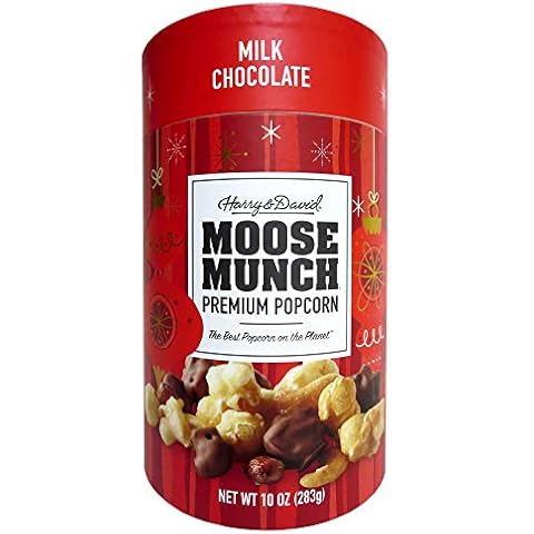 Harry & David Milk Chocolate Moose Munch Premium Popcorn Holiday Canister Cover