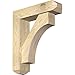 Ekena Millwork BKT0604X22X26WTL04RDF Westlake Craftsman Rough Sawn Bracket w/Offset Brace, Douglas Fir