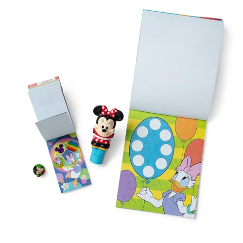 Image of Melissa & Doug Sticker Wow! Disney Minnie Mouse Bundle: 24-Page Activity Book, Refillable Sticker Stamper, Mini Pad, 500 Stickers, Arts and Crafts for Kids Ages 3+