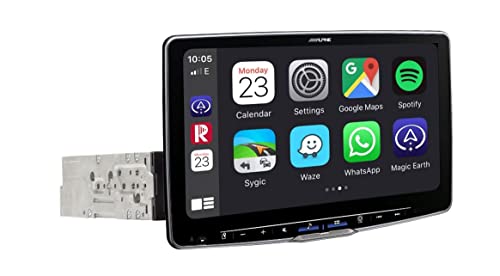 Alpine ILX f115TRA | Radio de coche con pantalla táctil de 11 pulgadas, DAB +, carcasa de montaje de 1 DIN, soporte inalámbrico Apple Carplay y Android Auto para Ford Transit (a partir de 2018)