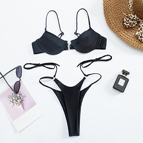 Bikinis For Women Swimsuits Tankini Color Sexy Bikini Temperament Split Beach Women's Thin Swimsuit Swimwears Black #TOP3