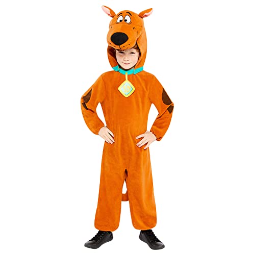 amscan 9906114 - Costume ufficiale Warner Bros. con licenza Scooby Doo per bambini (8-10 anni), colore: Biege