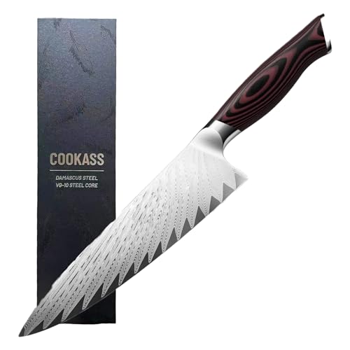 Cookass Damascus Chef Knife, 8.2 Inch Professional 67-layers Damascus Japanese