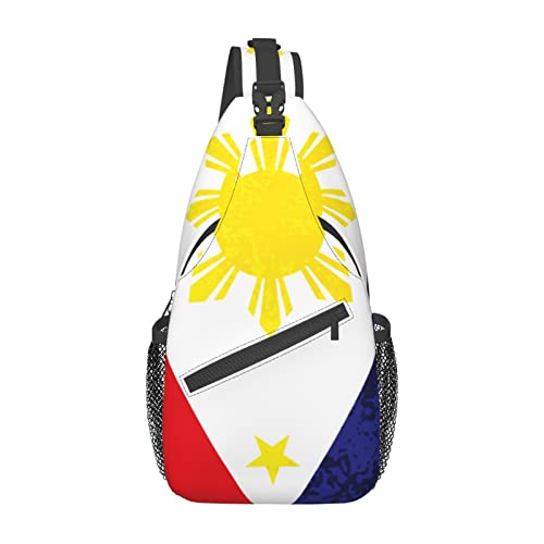 Mochila bandolera unisex estilo bandera filipina miniatura 2