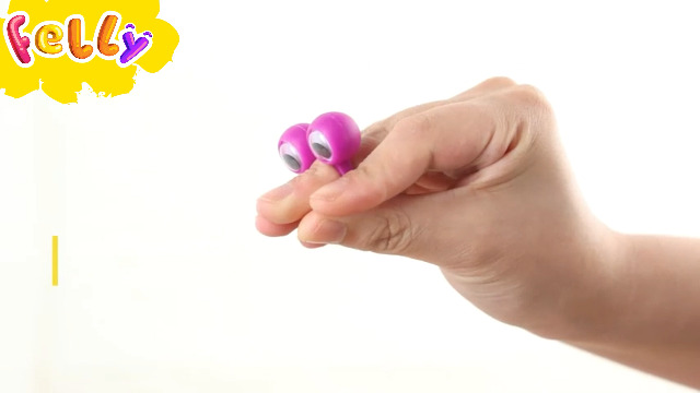 100 Burattini Da Dito Felly Con Occhi 3D - Giocattoli Educativi Colorati Per Bambini, Feste E Giochi Di Ruolo - 4