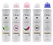 Dove Antiperspirant Deodorant Spray, International Version, 250 ml (Pack of 5)