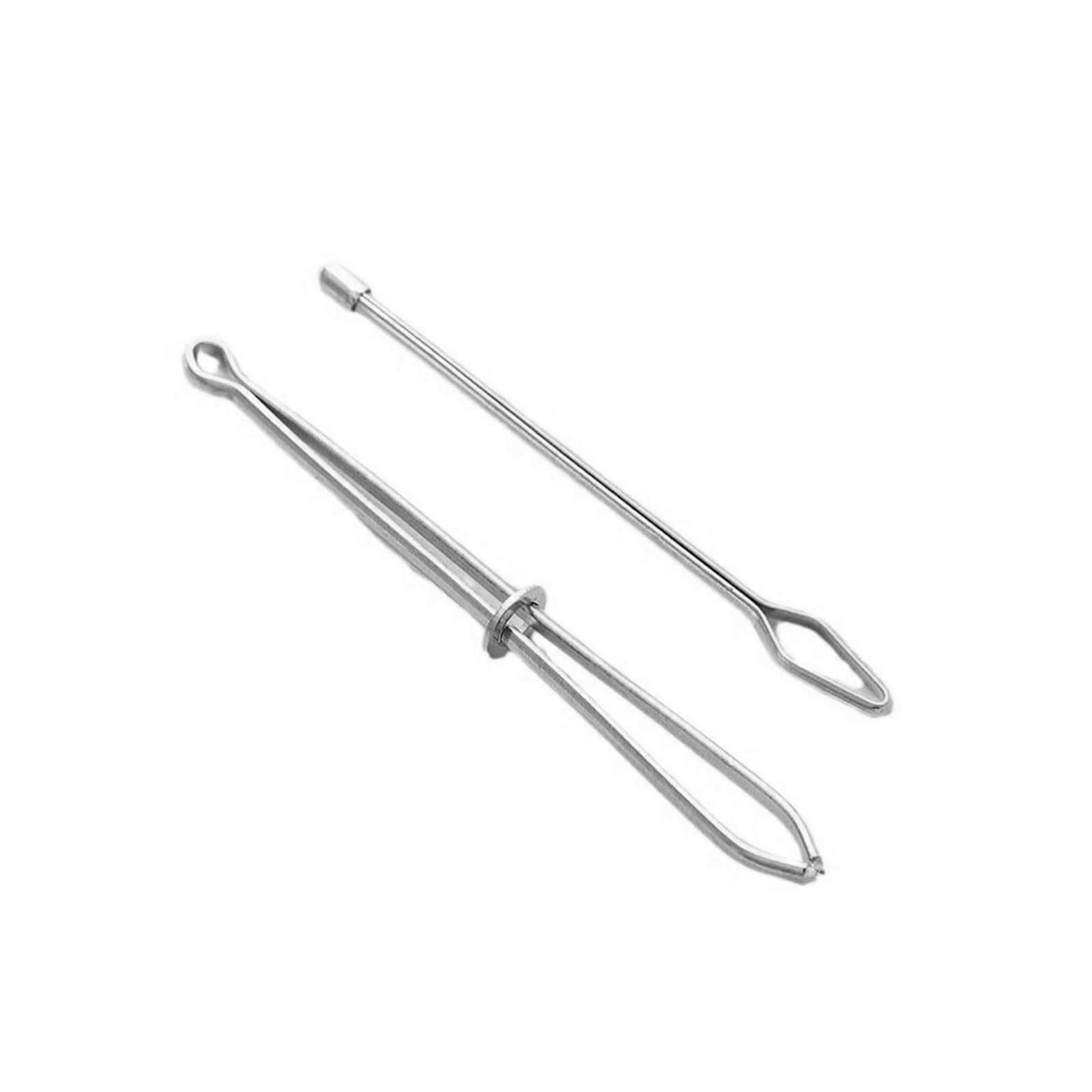PANGBOER Metal Drawstring Threader Clip Heavy Duty Elastic Ribbon Threader Tweezers for Hoodies Sports Pants Sewing Project Elastic Threading Clip