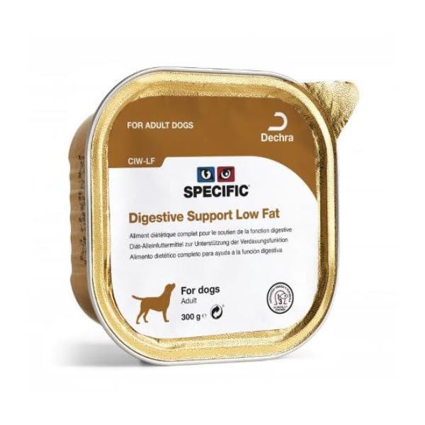 Dechra Specific CIW-LF Digestive Support Low Fat Wet Dog Food Foil Trays 28 x 100g