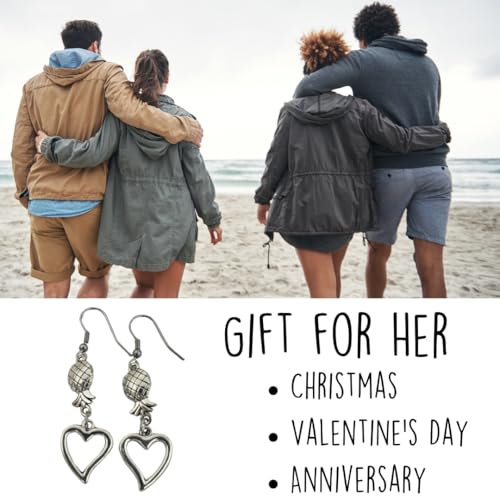 Upside Down Pineapple Jewelry, Upside Down Pineapple Earrings, Upsidedown Silver Earring for Couples, Valentines Day, Christmas for Wife4