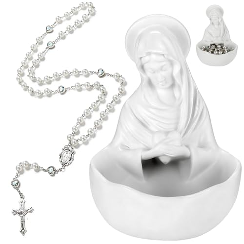 Estatuas Virgen María Nuestra Señora de la Gracia con Rosarios miniatura 1
