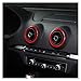 DFMY - Anello decorativo per aria condizionata, per Audi A3 S3 RS3 8V 2013 – 2015 AC Vent ACENT referer, coperta sportiva a forma di cuore, colore: nero