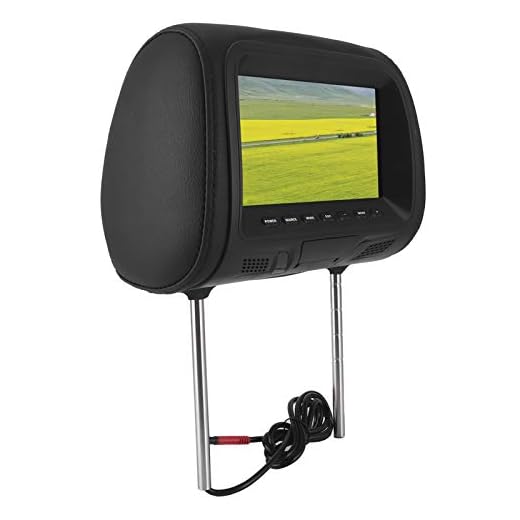 01 02 015 Lecteur DVD de Voiture, Lecteur DVD d'appui-tête de Voiture Moniteur CD DVD Portable Lecteurs CD d'appui-tête Portables pour Voiture