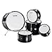 VEVOR Kids Drum Set, 5 Piece 16in Beginner Youth Full Drum Set with Bass Toms Snare Floor Drum Adjustable Throne Cymbal Hi-Hat Pedal and Two Pairs of Drumsticks, Starter Drum Kit for Child Kids, Black