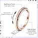 Diamday Rose Gold Fidget Rings for Women Men -2mm Titanium Steel Spinner Ring for Anxiety Stress Relief Glitter Sandblast Spinning Figit Anxiety Jewelry for Women Gifts Bands Size 7