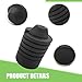 Titgoes 2 PCS Hood Stop Bumpers, Rubber Front Hood Stop Bumpers Buffer, Engine Cover Bumper Damping Cushion Stoppers, Universal for Most Cars, Trucks, SUVs (Black)