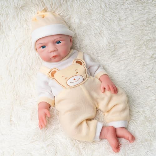 Muñeca Reborn Realista 18 Pulgadas Silicona Niño miniatura 2