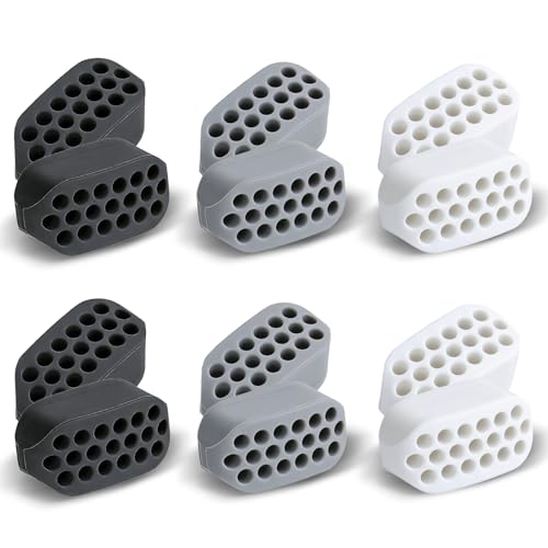 12 PCS Jaw Exerciser for Men & Women 3 Resistance Levels BPA Free Silicone Jaw Trainer Helps Define Jawline & Tone Facial Contours Jaw Toner for Beginners Intermediate & Advanced Users