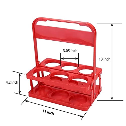 Leige Collapsible Wine Rack Beer Bottle Holder Portable Beer Rack Basket Glass Beverage Bottle Container Bar Outdoor Picnic Party (Color : Red, Size : One Size) #TOP1