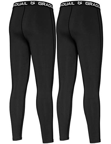 Calça de compressão para meninos G Gradual Juvenil Camada térmica de lã Calças leggings esportivas d