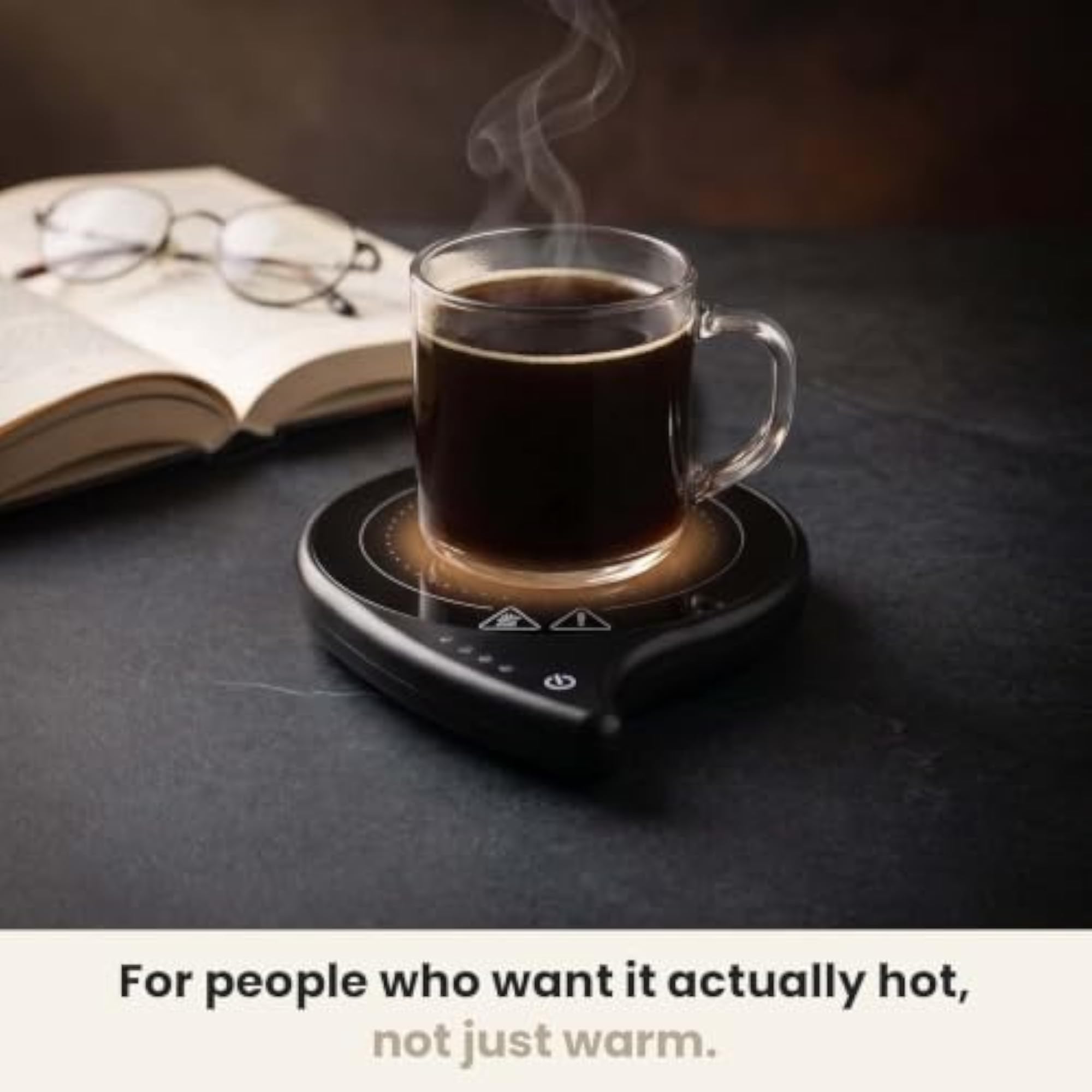 Electric Coffee Mug Warmer with 4 Temperature Settings, Desk Use