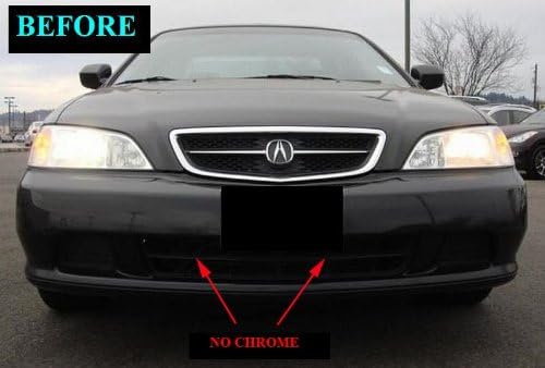 Compatible With ACURA TL 1999-2001 LOWER CHROME GRILL GRILLE KIT 2000 99 00 01