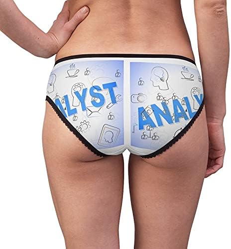 Analyst Word Panties, Analyst Word Underwear, Briefs, Cotton Briefs, Funny Underwear, Panties For Women