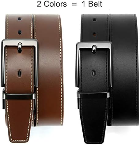 Reversible Belt for Males, CHAOREN Leather-based Denims Belt 1 3/8" Black & Brown, Adjustable Trim to Match 3 41EN8FE3HOL. AC