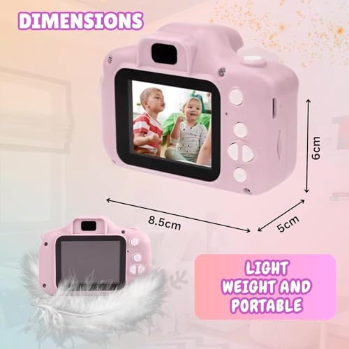 Image of BuyLuxe Kids Camera for Boys & Girls | HD Digital Mini Camera with Video Recording, Photo Capture, Rechargeable Battery | Lightweight & Portable Toy Camera for Kids