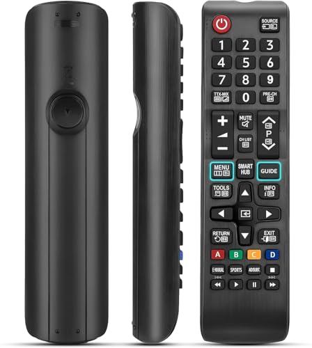 Télécommande de rechange pour TV Samsung - Modèle universel noir sans configuration