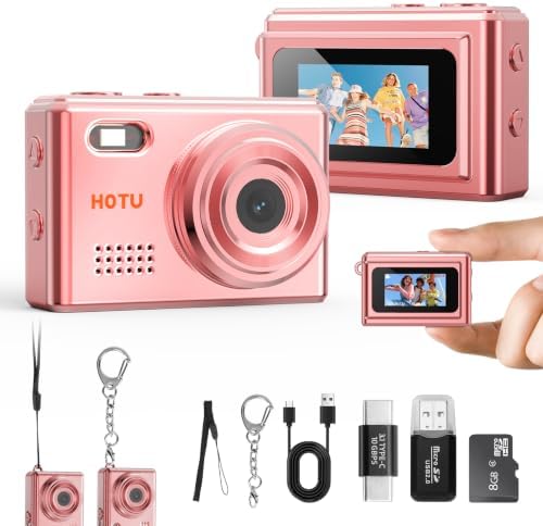 Mini Keychain Digital Camera, Y2K Pocket-Size Mini Camera, 2MP 10...