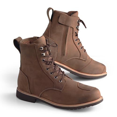 Bottes de moto imperméables Modeka Wolter II idéales pour le road trip