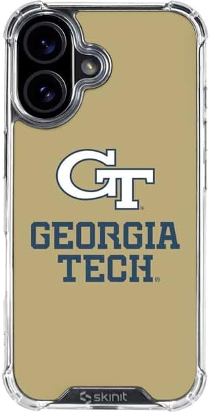 Skinit Clear Phone Case Compatible with iPhone 16 - Officially Licensed Georgia Institute of Technology Mascot Design