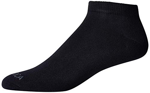 Nautica Men's Super Soft No-Show Low Cut Socks With Reinforced Heel And Toe (6 Pack), Black, Size Shoe Size: 6-12.5 #TOP1