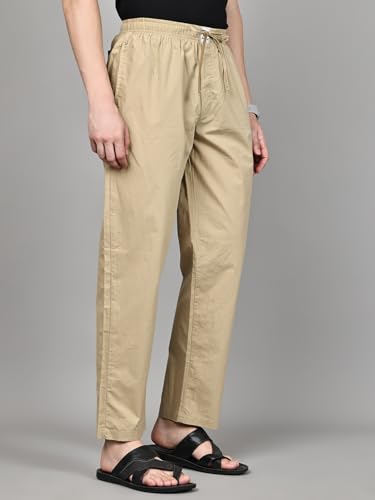 Image of Majestic Man Men Mid Rise Comfort Fit Solid Pure Cotton Casual Style Lounge Pants