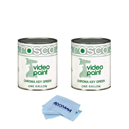 Rosco 2 Pack Chroma Key Matte Green Paint Gallon -