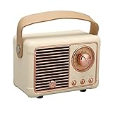 MODES DE LECTURE: Le haut-parleur Bluetooth vintage dispose d'une connexion Bluetooth, d'un disque U, d'une petite carte mémoire et d'une sortie sonore pour plusieurs modes de lecture.