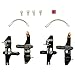 KCNC VB2 Direct Mount Aero V-Brake Set Front and Rear, Black, SK2046