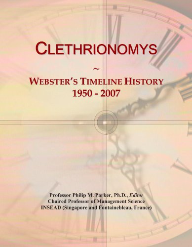 Clethrionomys: Webster's Timeline History, 1950 - 2007