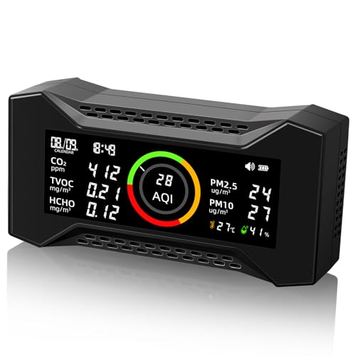 8-in-1 Indoor Air Quality Monitor with Real-Time Data
