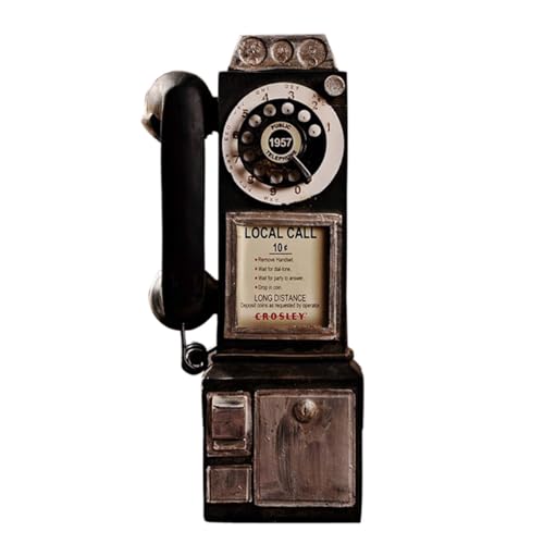 Vintage Rotary Pay Phone Wall Decor - Retro 1950s Coin
