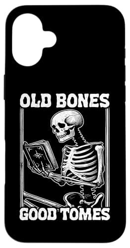Old Bones Good Tomes Book Lover Bookworm �X�P���g���u�b�N �X�}�z�P�[�X iPhone 16 Plus �p