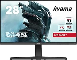 iiyama G-Master Red Eagle GB2870UHSU-B1 71cm (28") Fast IPS LED Gaming Monitor 4K UHD (HDMI, DisplayPort, USB3.0) 1ms MPRT Reaktionszeit, 150Hz, FreeSync Premium, Höhenverstellung, Pivot, schwarz