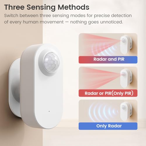 Capteur de mouvement de valeur illuminance Zigbee et présence millimétrique haute précision