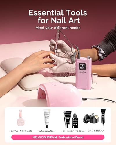 Image of MelodySusie SC300F Cordless Nail Drill & P-Plus30F UV Lamp