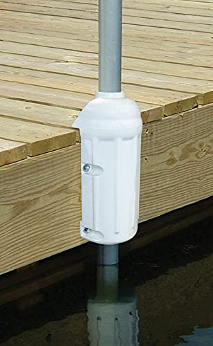 Taylor Made Marine Dock Post Bumper 7" x 17" - Blue — Protect Your Boat and Dock — Slides Over 1 1/2" Dock Pipe — Adjust Firmness with Inflation Valve — Molded from Marine Grade Vinyl — 2020108508 - image 1