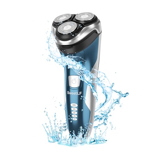 SweetLF Electric Shavers Men, Rotary Razor Cordless Shaver with Precision Trimmer Beard Trimmer Wet & Dry Shaver IPX7 Waterproof & LED Display SWS7105 SweetLF Electric Shavers Men, Rotary Razor Cordless Shaver with Precision Trimmer Beard Trimmer Wet & Dry Shaver IPX7 Waterproof & LED Display SWS7105
