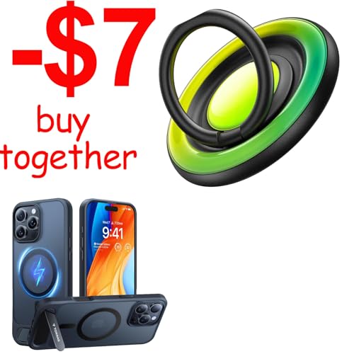 TORRAS Magnetic Case & Magnetic Phone Grip Ring Holder Kickstand