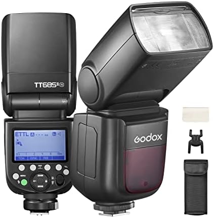 Godox Flash de câmera TT685II-N Speedlite para Nikon Z7II D800 D7...