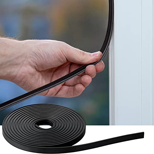 Zhengmy Thicken Shower Door Magnetic Strip Replacement, Flexible Magnetic Strip Insert 3/8' x...